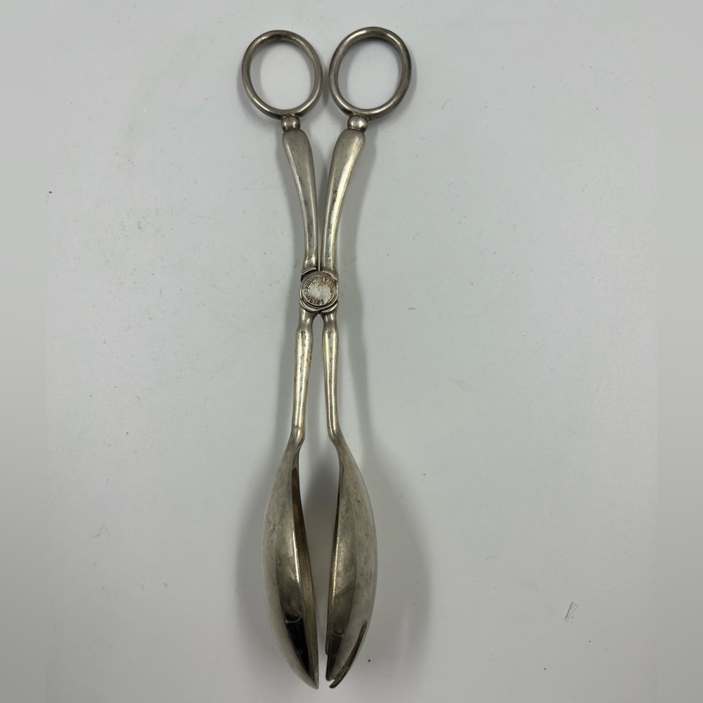 Princess House Silver Salad Server Tongs